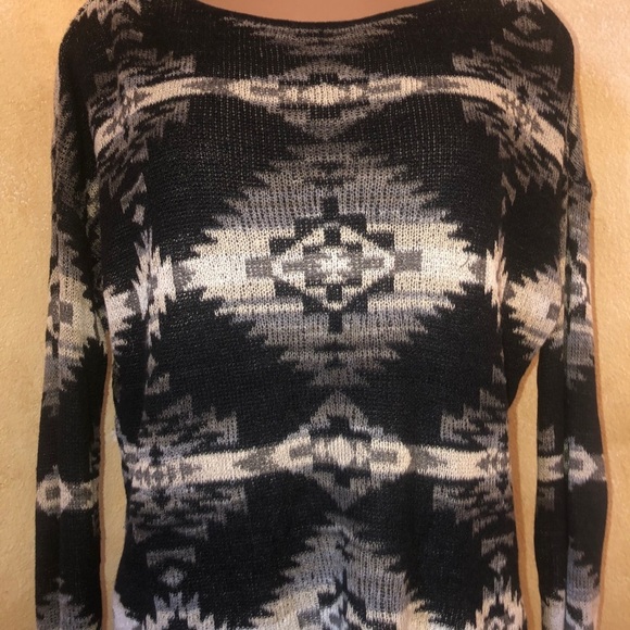 RL DENIM & SUPPLY Aztec Southwestern Print Sweater - Picture 5 of 6